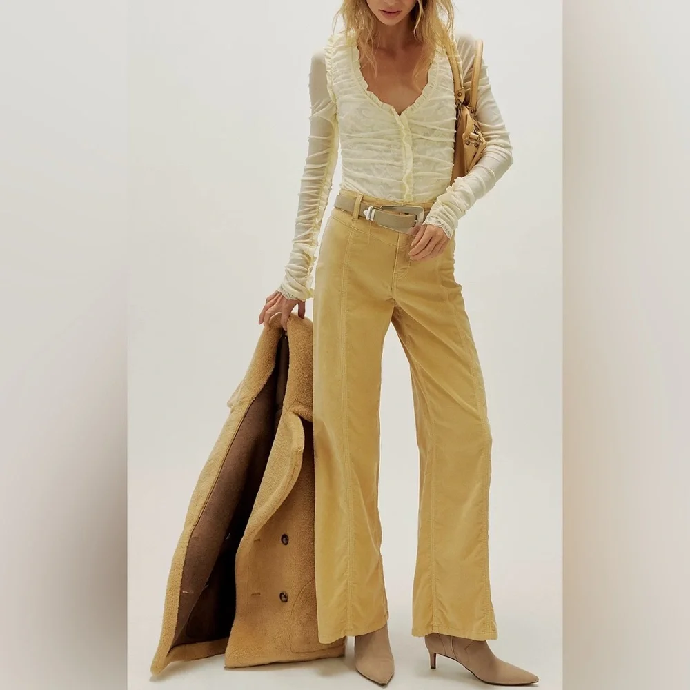We The Free‎ Libre Cord Wide-Leg Jeans Size 28 NWT